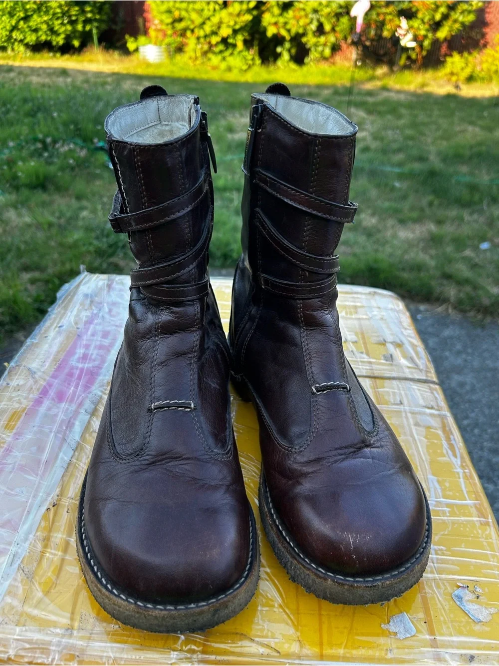 Angulus by Nilo  Women’s Brown Leather Full Zip Boots Size 39X